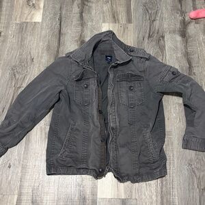 Dark grey Gap jacket.
